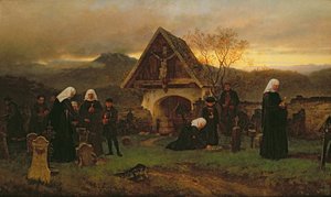 Allerseelen auf dem Friedhof von Ludwig Friedrich Wilhelm Riefstahl