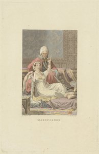 Marokkanisches Paar im Teehaus von Ludwig Gottlieb Portman