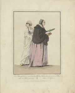 Mutter und Tochter auf dem Weg zur Kirche von Ludwig Gottlieb Portman