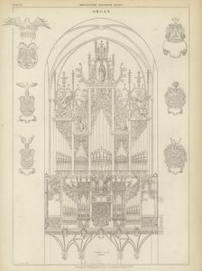 Orgel der Kirche St. Marien, Lübeck, Deutschland von Ludwig Gruner