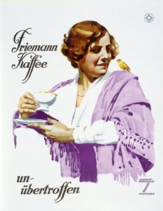 Friemann Kaffee - unübertroffen von Ludwig Hohlwein