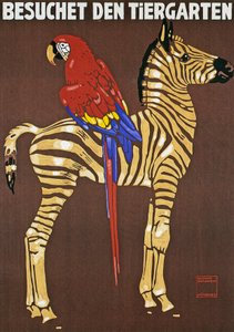 Plakatwerbung für den Hellabrunn Zoo in München