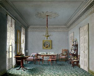 Saloninterieur im Palast in Stuttgart, Württemberg