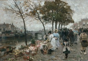 Blumenmarkt am Kanal
