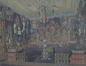 Der asiatisch-türkische Raum im Großen Palais in Zarskoje Selo von Ludwig Premazzi