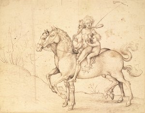 Wilde auf Pferden von Ludwig Schongauer