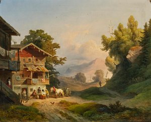 Ludwig Schuster Mittagsruhe 1852 von Ludwig Schuster