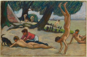 Knaben am Strand von Ludwig von Hofmann