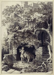 Kompositionsentwurf aus der Studienzeit an der Dresdner Akademie von Ludwig von Hofmann