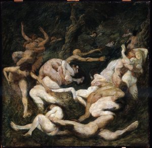 Die Entführung der Frauen von Ludwig von Hofmann