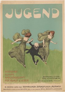 Plakat für die Zeitschrift Jugend von Ludwig von Zumbusch