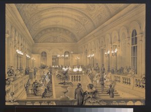 Die Treppe des kaiserlichen Bolshoi-Kamenny-Theaters in St. Petersburg von Luigi Premazzi