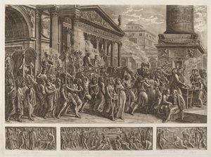 Die Asche Trajans in einem Triumphzug getragen von Luigi Ademollo