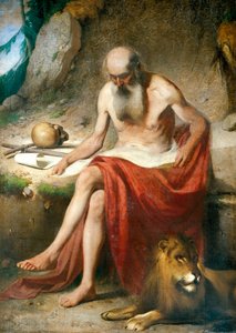 Der büßende Hieronymus, circa 1867 von Luigi Asioli