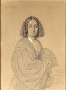 Porträt von George Sand, 1837 von Luigi Calamatta