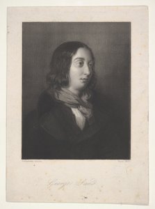 Porträt von George Sand, 1837 von Luigi Calamatta