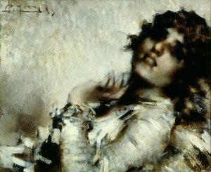 Porträt einer Frau von Luigi Conconi