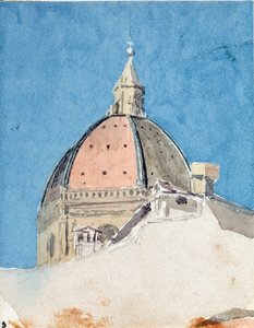 Kuppel der Kirche Santa Maria del Fiore, Florenz (Aquarell) von Luigi Garibbo