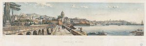 Panoramablick auf die Stadt Genua