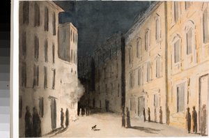 Perspektive der Strada Nuovissima in Genua
