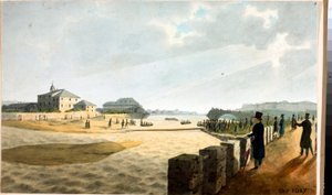 Ansicht der Pilabrücke in Genua von Luigi Garibbo