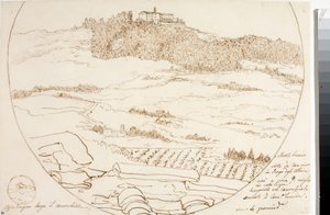 Ansicht des Monte Senario bei Florenz von Luigi Garibbo
