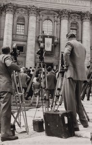 Fotografen auf dem Petersplatz in Rom