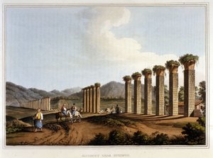 Das Aquädukt in Ephesus - in „Ansichten in den osmanischen Herrschaftsgebieten, in Europa, in Asien und einigen Mittelmeerinseln aus den Originalzeichnungen von Luigi Mayer“, London