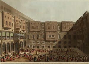 Mamluken üben auf dem Platz des Murad Bey Palastes, 1802 von Luigi Mayer