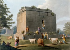 Monument zwischen Tripolis und Tortosa, graviert von William Watts, 1806 von Luigi Mayer