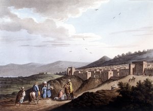 Ansicht der Stadt Bethlehem. In „Ansicht der osmanischen Herrschaft in Europa in Asien und anderen Mittelmeerinseln“. Nach Originalzeichnungen von Luigi Mayer, London