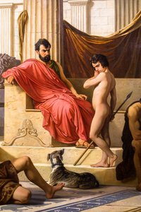 Erziehung in Sparta von Luigi Mussini