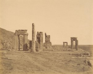 Persepolis, vor der Restaurierung, 1840er-60er Jahre von Luigi Pesce