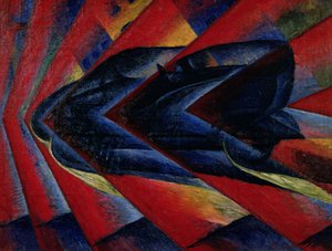 Der Dynamismus eines Automobils von Luigi Russolo