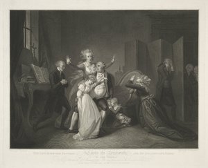 Letztes Beisammensein von Ludwig XVI. und seiner Familie von Luigi Schiavonetti
