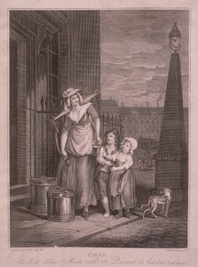 Milch unter Mägden, Rufe von London, ca. 1795