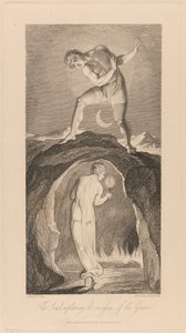 Die Seele erkundet die Tiefen des Grabes von Luigi Schiavonetti