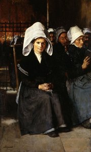 Bretonische Frau beim Gebet von Luis Jimenez y Aranda