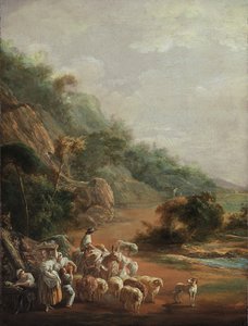 Szene mit Dorfbewohnern, 1786 von Luis Paret y Alcazar