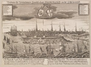 Hamburg von der Elbe aus gesehen von Lukas Schnitzer