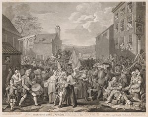 Marsch nach Finchley im Jahr 1746 Nach Hogarth, 1750 von Luke Sullivan