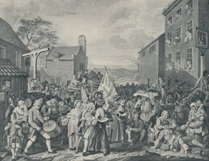 Der Marsch der Wachen nach Schottland, 1745, 1920