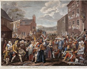 Der Marsch der Wachen nach Schottland im Jahr 1745 von Luke Sullivan