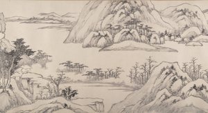 Flusslandschaft im Herbst, datiert 1661