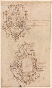 Entwurf für dekorative Scharniere recto, Mitte 1500er