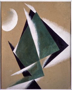 Konstruktion mit weißem Halbmond von Lyubov Sergeevna Popova