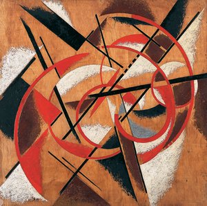 Raumkraftkonstruktion - Gemälde von Lyubov Sergeyevna Popova (1889-1924)