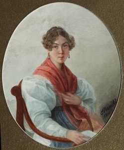 Porträt von N.A. Wassiljewa, 1835