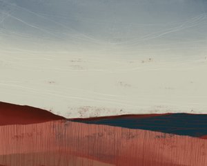 Rote Erde Blauer Himmel von MANSI SAXENA