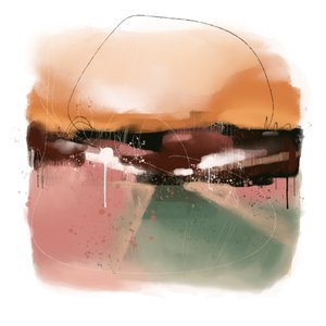 Weicher abstrakter Horizont von MANSI SAXENA
